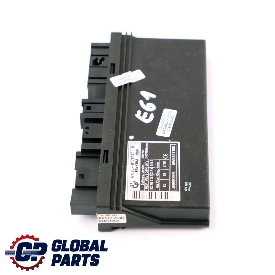 Module De Contrôle Carrosserie Ecu Unité Contrôle Haut pour BMW E61 Touring à propos du numéro de pièce 9176070 BMW E61 Touring Module De Contrôle Carrosserie Ecu Unité Contrôle Haut - SKU 9176070 - Numéro de pièce 9176070