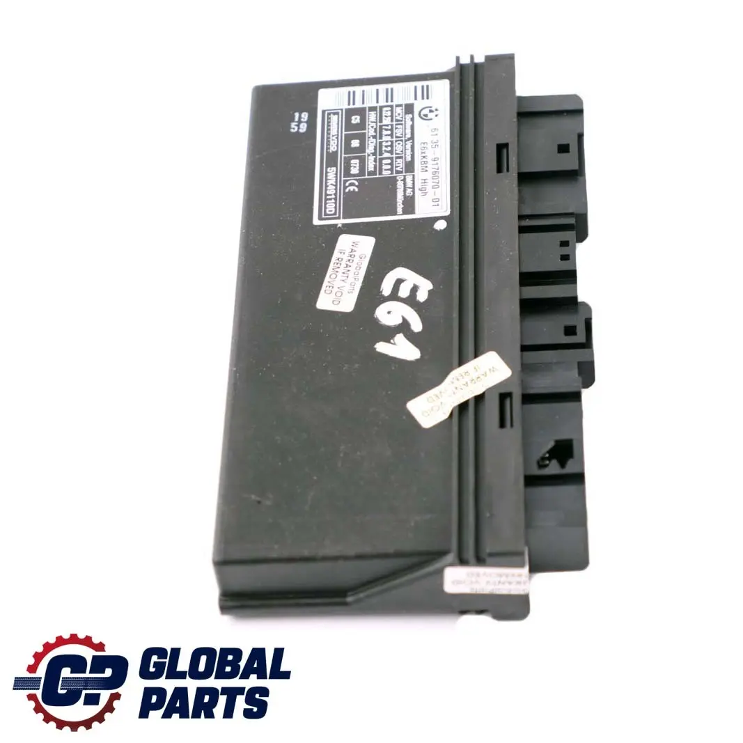 Module De Contrôle Carrosserie Ecu Unité Contrôle Haut pour BMW E61 Touring à propos du numéro de pièce 9176070 BMW E61 Touring Module De Contrôle Carrosserie Ecu Unité Contrôle Haut - SKU 9176070 - Numéro de pièce 9176070