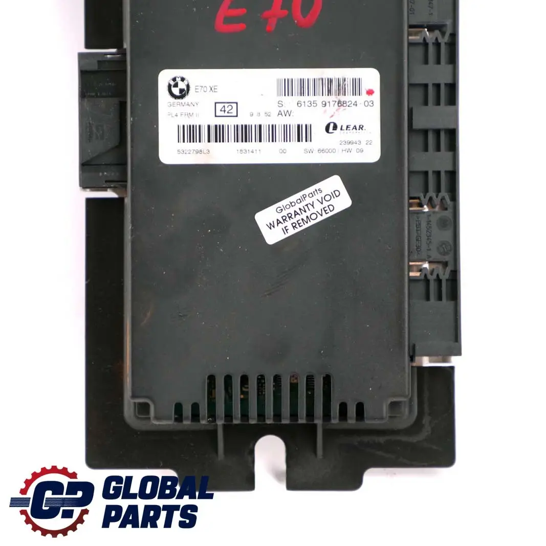 BMW X5 E70 Módulo De Control De Luz De Pie LEAR PL4 FRM II - SKU 9176824 - Número de pieza 9176824