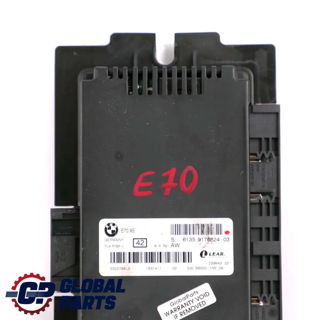BMW X5 E70 Módulo De Control De Luz De Pie LEAR PL4 FRM II - SKU 9176824 - Número de pieza 9176824