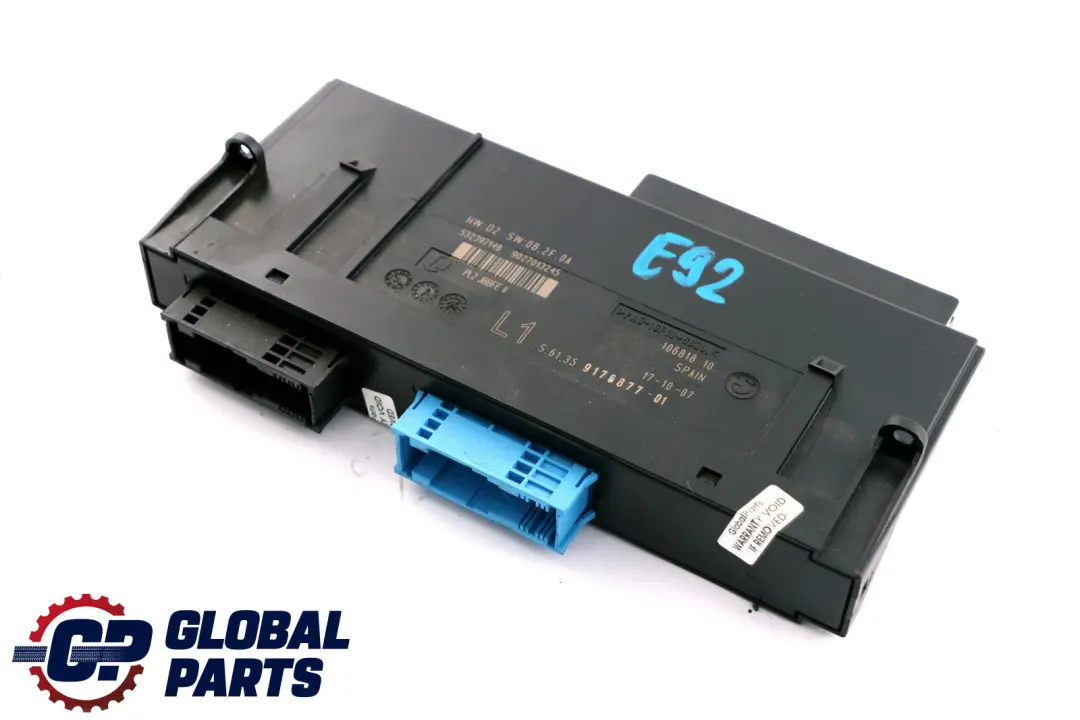  *BMW 3 er E92 ECU Karosseriesteuergerät L1 PL2 JBBFE II - SKU 9176877 - Teilenummer 9176877