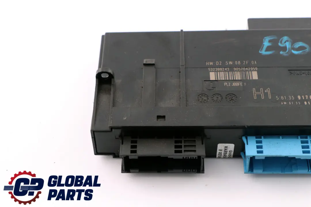 Modulo Control Carroceria BCM ECU Caja Conexiones Estribo 6135 para BMW E90 con número de pieza 61359176880 BMW E90 Modulo Control Carroceria BCM ECU Caja Conexiones Estribo 6135 - SKU 9176880 - Número de pieza 61359176880