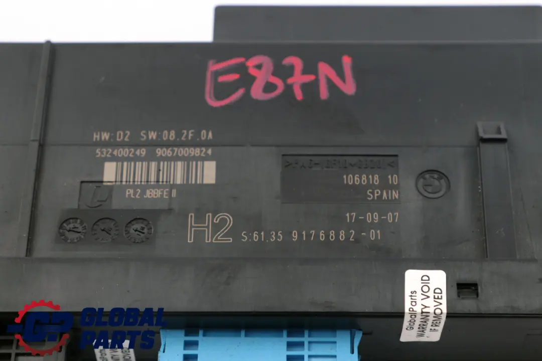 Body Control Module Junction Box H2 Steuergeraet für BMW E87 LCI mit Teilenummer 9176882 BMW E87 LCI Body Control Module Junction Box H2 Steuergeraet - SKU 9176882 - Teilenummer 9176882