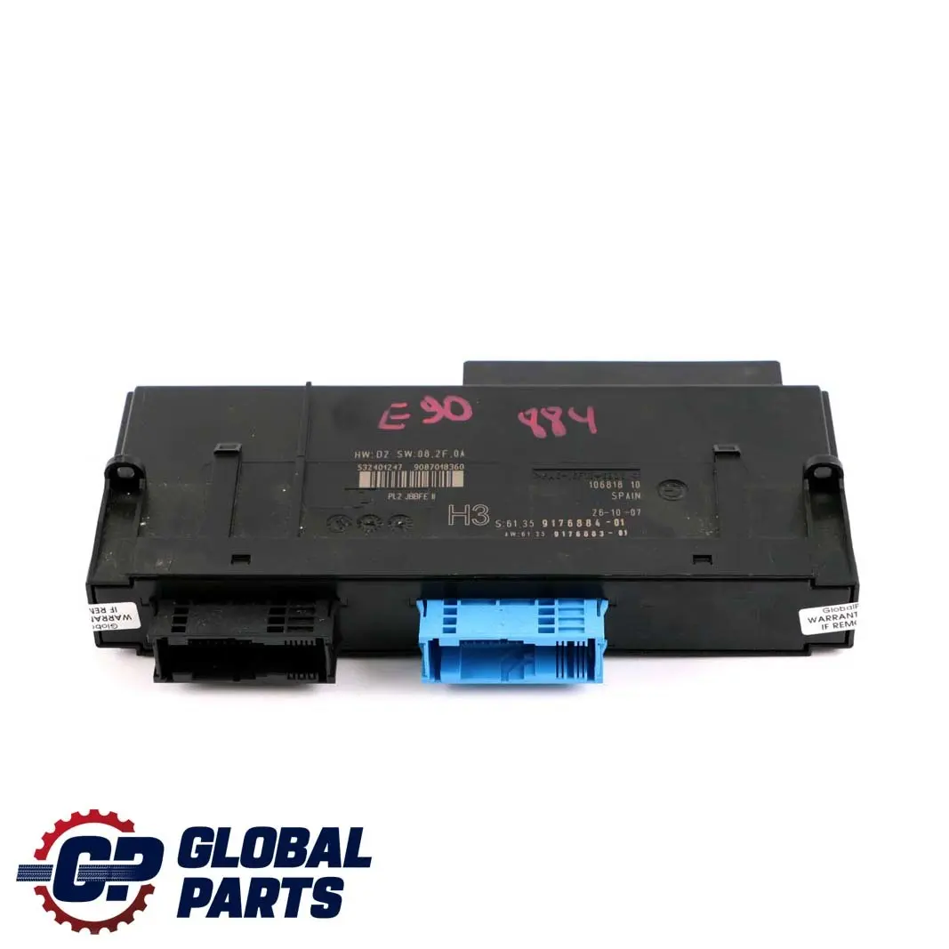 BMW 3 Series E90 ECU Body Control Module H3 Junction Box 6135 - SKU 9176884-1 - Part number 9176884