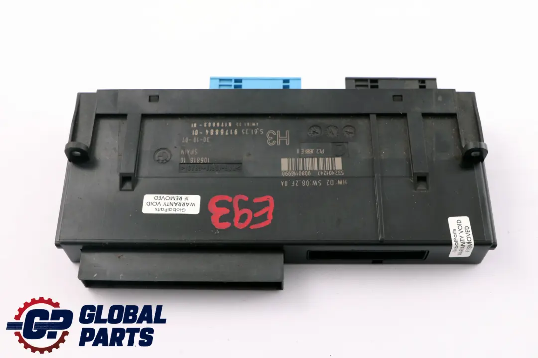 ECU Moduł Sterownik Komfortu do BMW E93 o numerze 9176884 BMW E93 ECU Moduł Sterownik Komfortu - SKU 9176884 - Numer Części 9176884