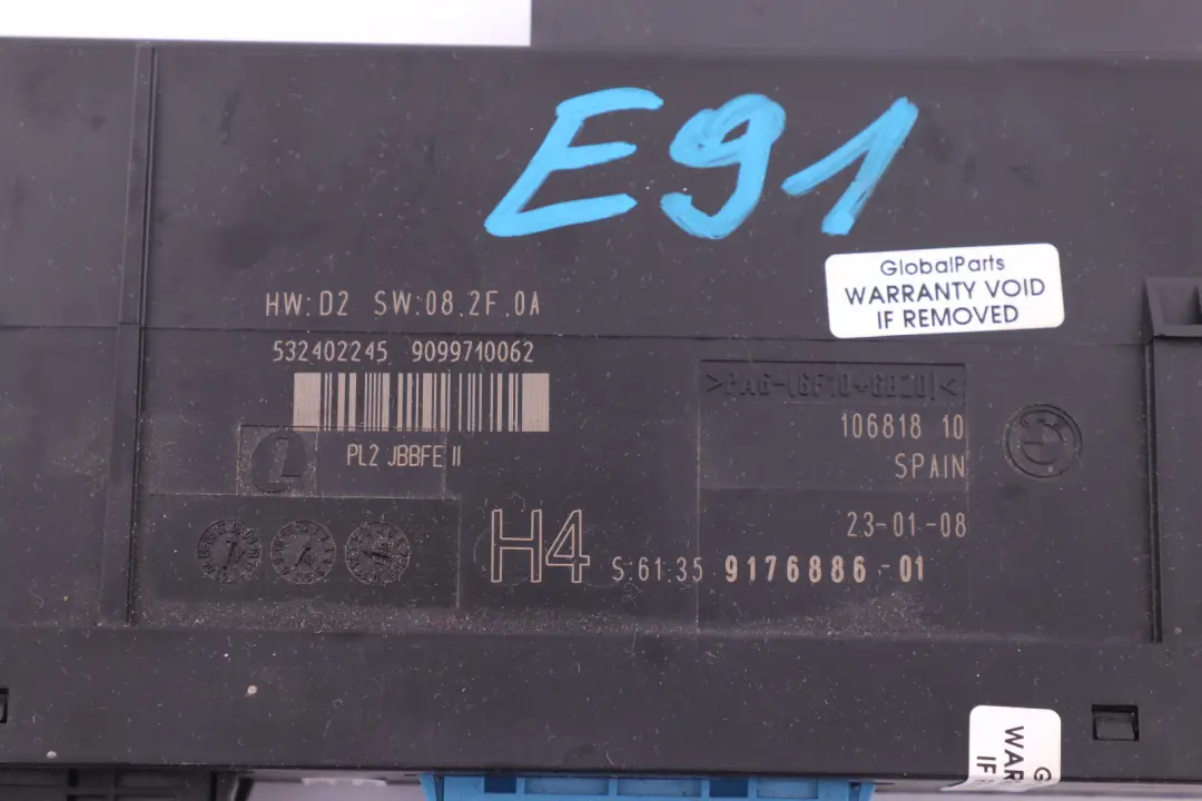 ecu Karosserieelektronik-Modul H4 Commande 6135 pour BMW 3 E91 à propos du numéro de pièce 9176886 BMW 3 E91 ecu Karosserieelektronik-Modul H4 Commande 6135 - SKU 9176886 - Numéro de pièce 9176886