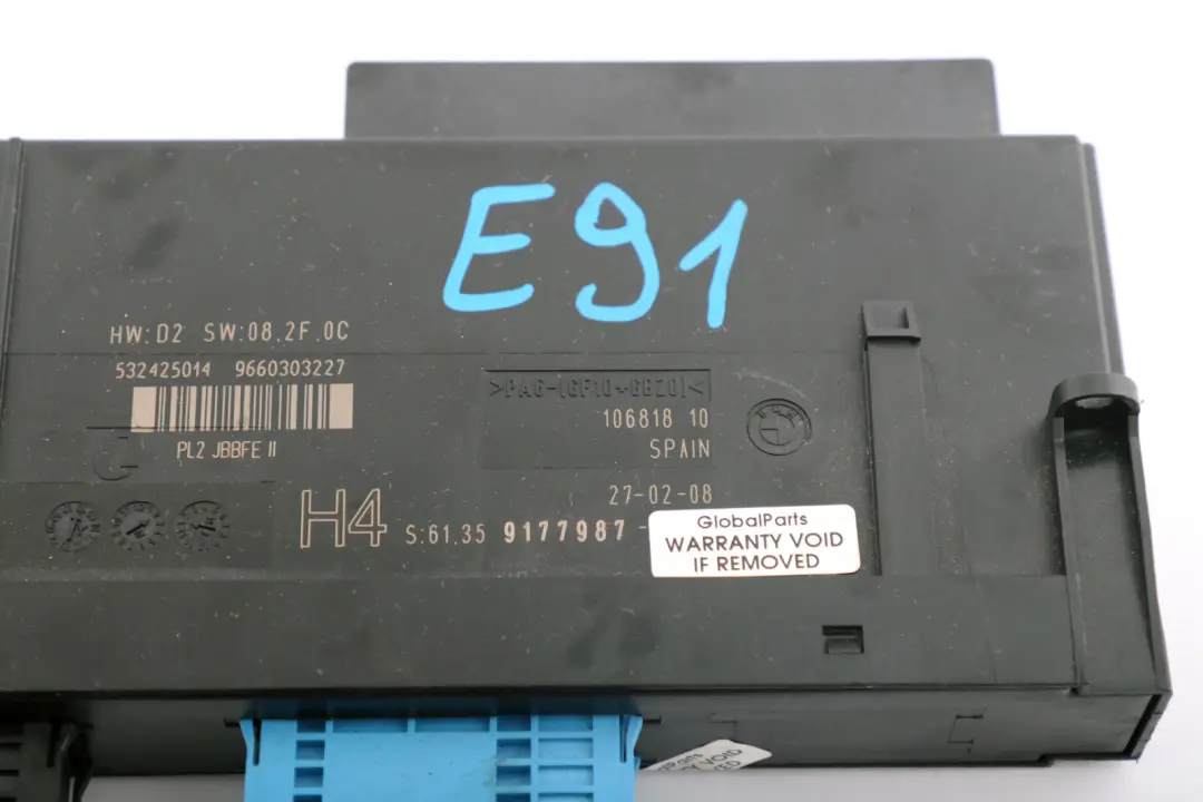 ECU Modulo De Control del Cuerpo H4 Caja Electronica 6135 para BMW E91 con número de pieza 9177987 BMW E91 ECU Modulo De Control del Cuerpo H4 Caja Electronica 6135 - SKU 9177987 - Número de pieza 9177987