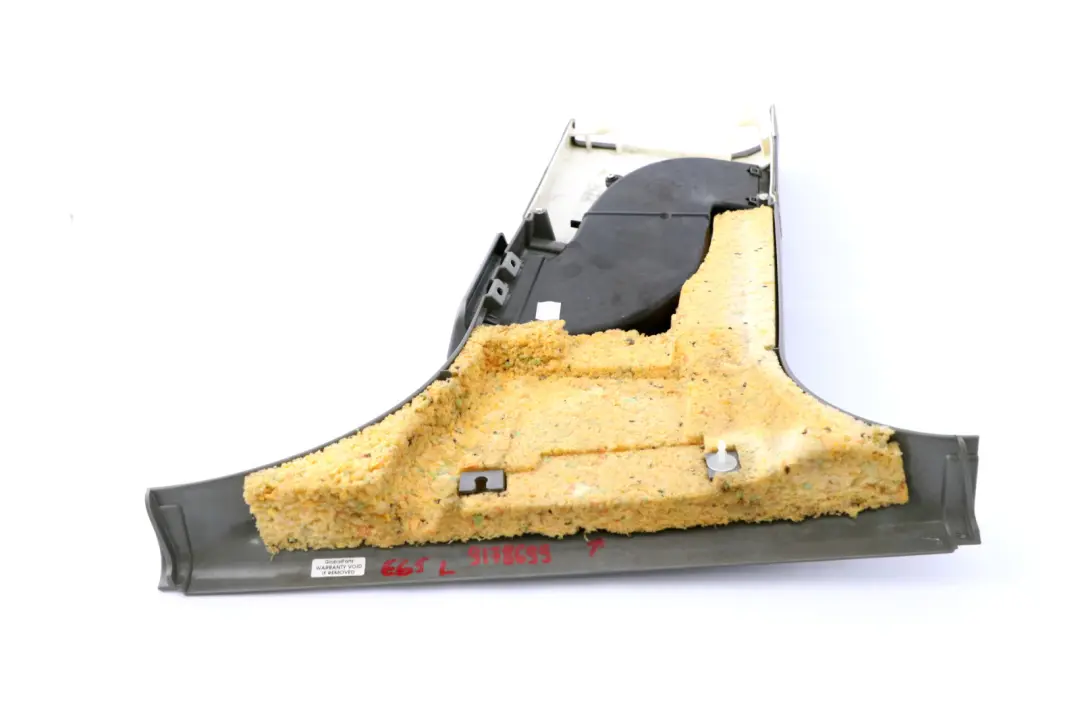 BMW 7 Series E65 Cover Trim Panel Lower Centre Column Left N/S Flanellgrau Grey - SKU 9178699 - Part number 9178699