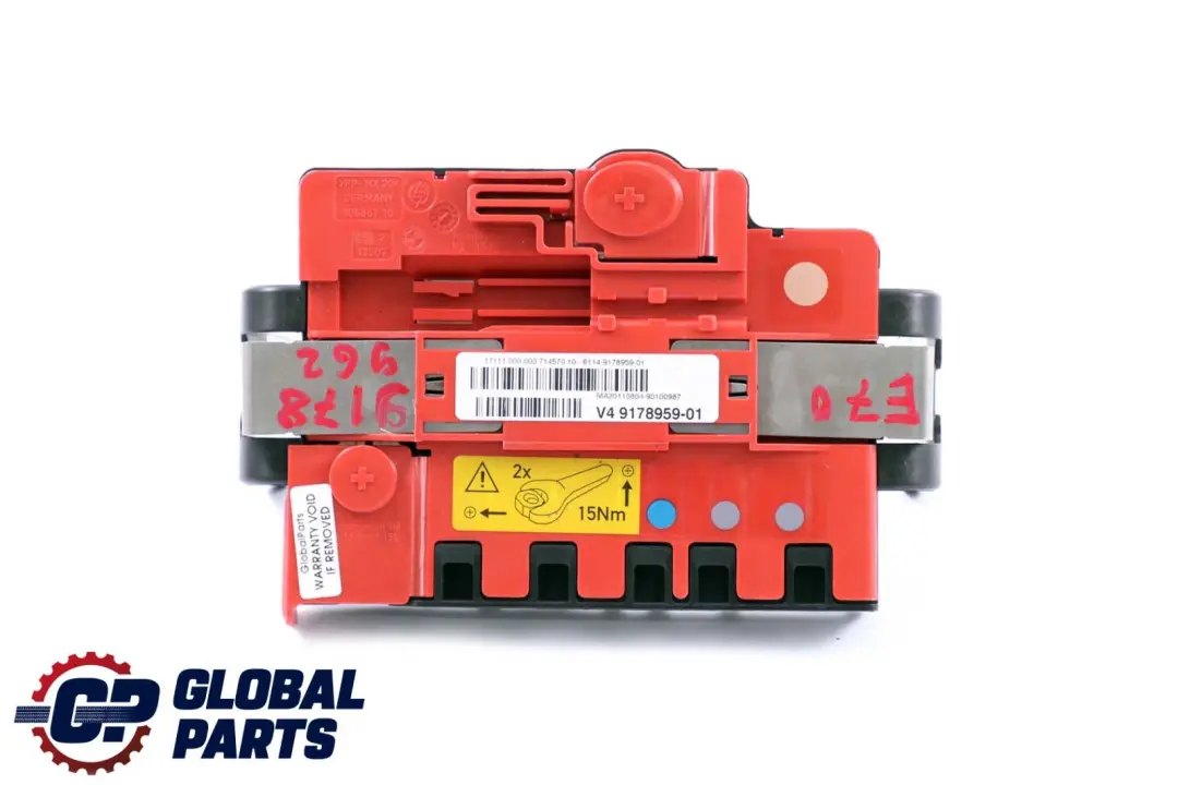 Distribution Fuse Box Battery 9178959 pour BMW X5 X6 Series E70 E71 Power à propos du numéro de pièce 9178962 BMW X5 X6 Series E70 E71 Power Distribution Fuse Box Battery 9178959 - SKU 9178962 - Numéro de pièce 9178962
