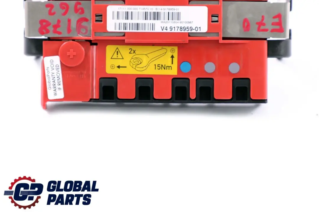 Distribucion De Energia Caja De Fusibles Bateria 9178959 para BMW X5 X6 Serie E70 E71 con número de pieza 9178962 BMW X5 X6 Serie E70 E71 Distribucion De Energia Caja De Fusibles Bateria 9178959 - SKU 9178962 - Número de pieza 9178962