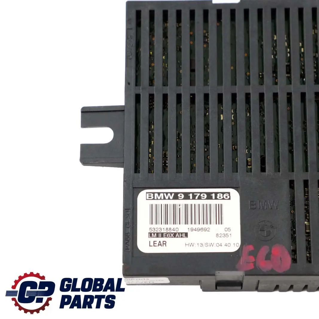 Lichtsteuergeraet Modul Steuergeräte LM II E6X MAN.LWR Lear für BMW E60 mit Teilenummer 9179186 BMW E60 Lichtsteuergeraet Modul Steuergeräte LM II E6X MAN.LWR Lear - SKU 9179186 - Teilenummer 9179186