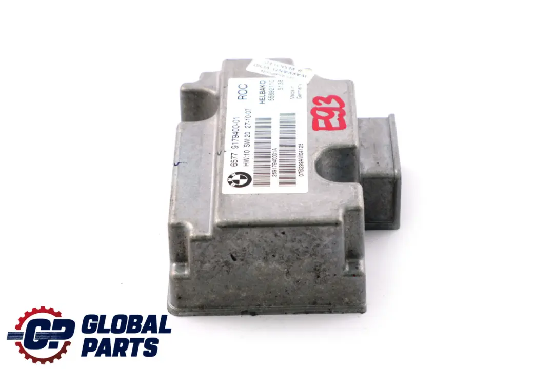 Modulo Controllo Antiribaltamento per BMW E93 E64 Cabrio con numero di parte 9179400 BMW E93 E64 Cabrio Modulo Controllo Antiribaltamento - SKU 9179400 - Numero di parte 9179400