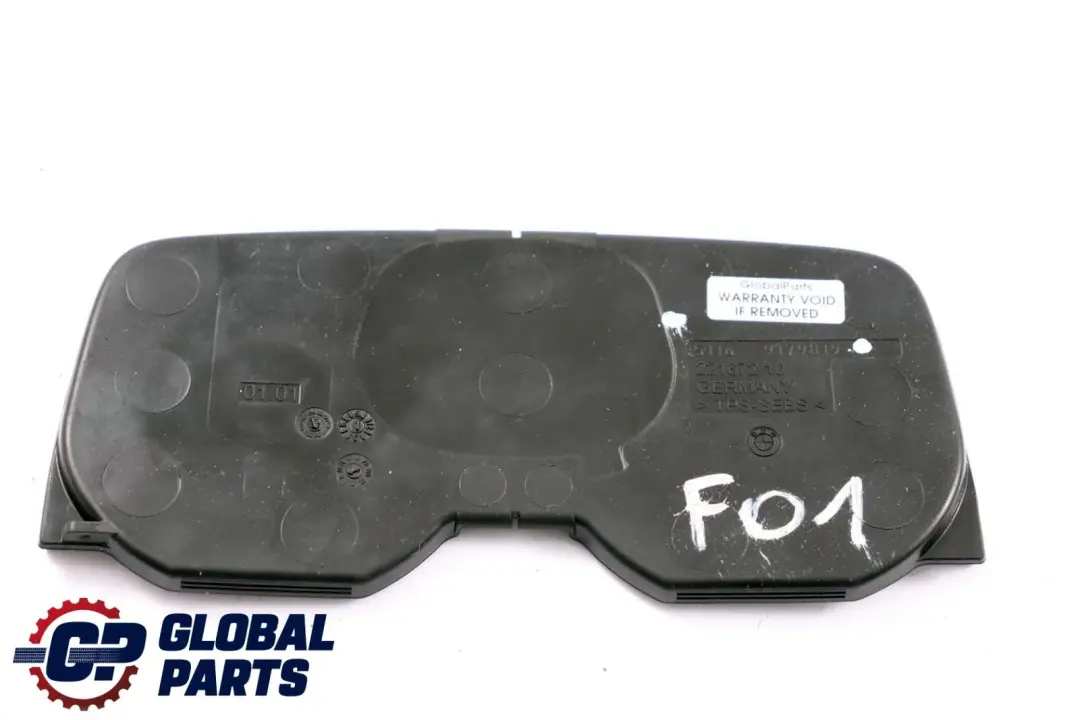 BMW Serie 7 F01 F02 Inserto De Goma Portabebidas Consola Central Negro - SKU 9179819 - Número de pieza 9179819