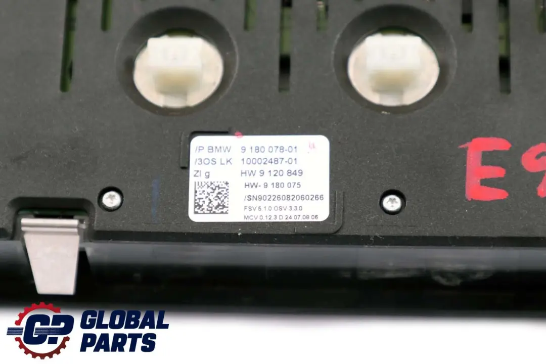 BMW E88 E93 Tetto Interno Interruttore Luce Nero - SKU 9180078 - Numero di parte 9137495