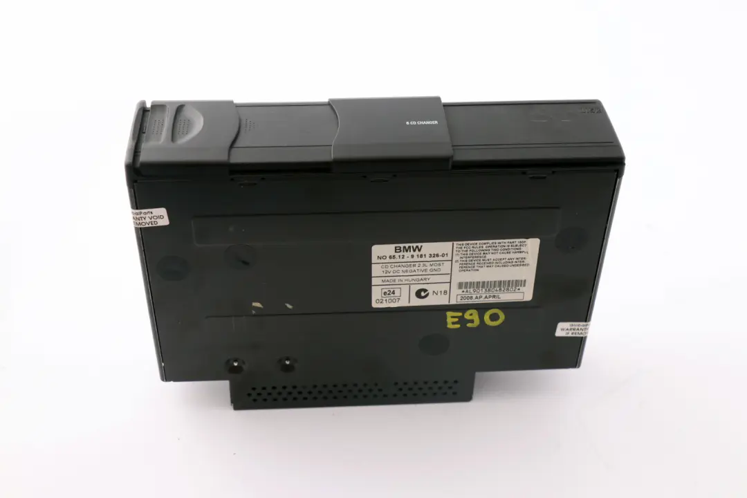 6-disc CD Changer Without Magazine BMW 1 3 Series E81 E87 E90 E91 E92 - SKU 9181326 - Part number 9181326