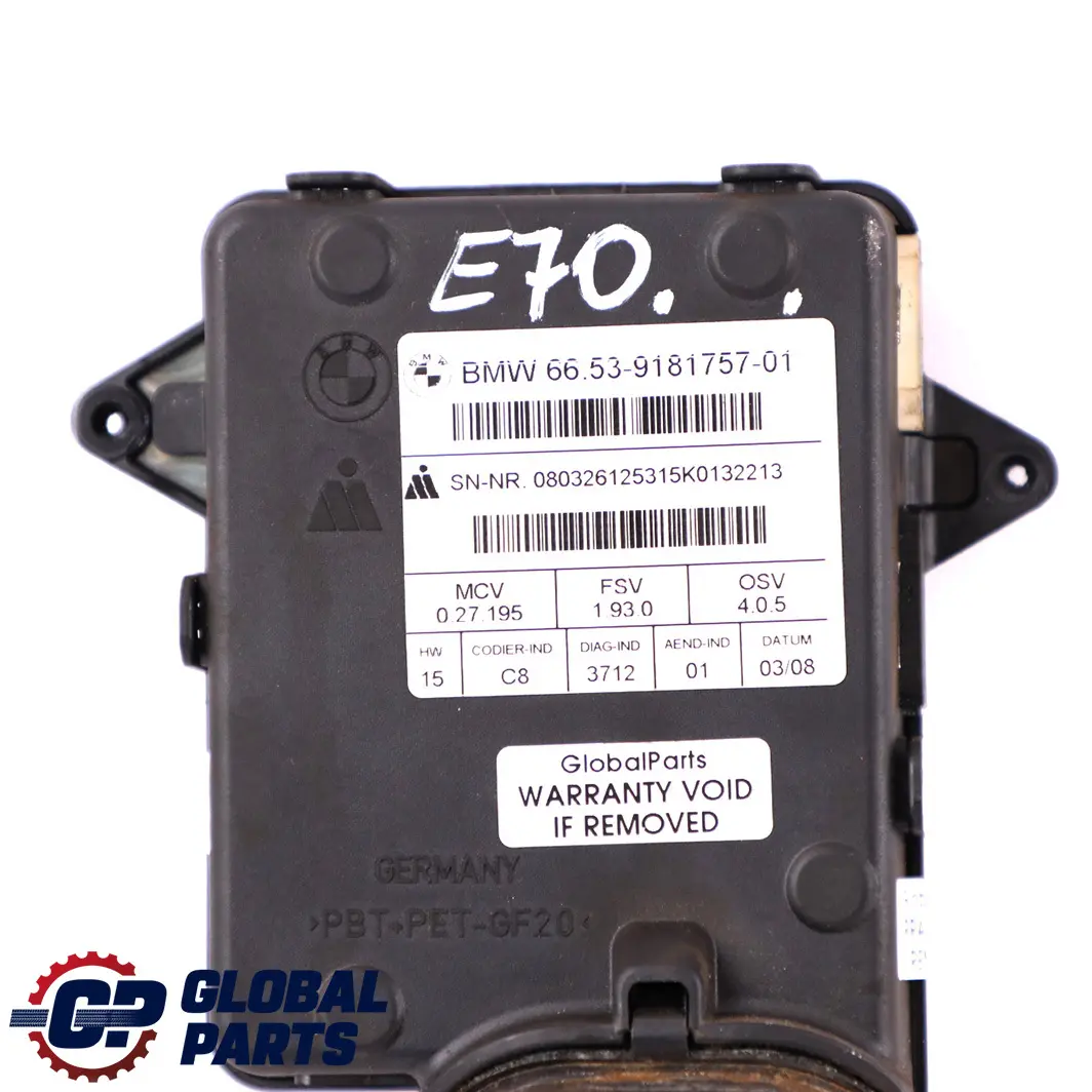 Reversing Camera Rear View to BMW X5 X6 Series E70 E71 with Part number 9181757 BMW X5 X6 Series E70 E71 Reversing Camera Rear View - SKU 9181757 - Part number 9181757