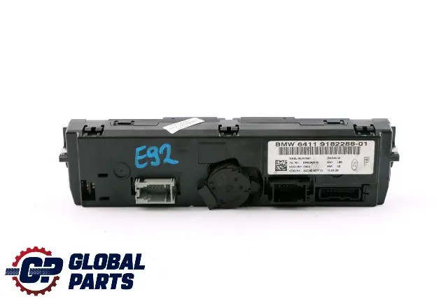BMW E92 E93 Panel Klimatyzacji I Nawiewu - SKU 9182288 - Numer Części 9182288