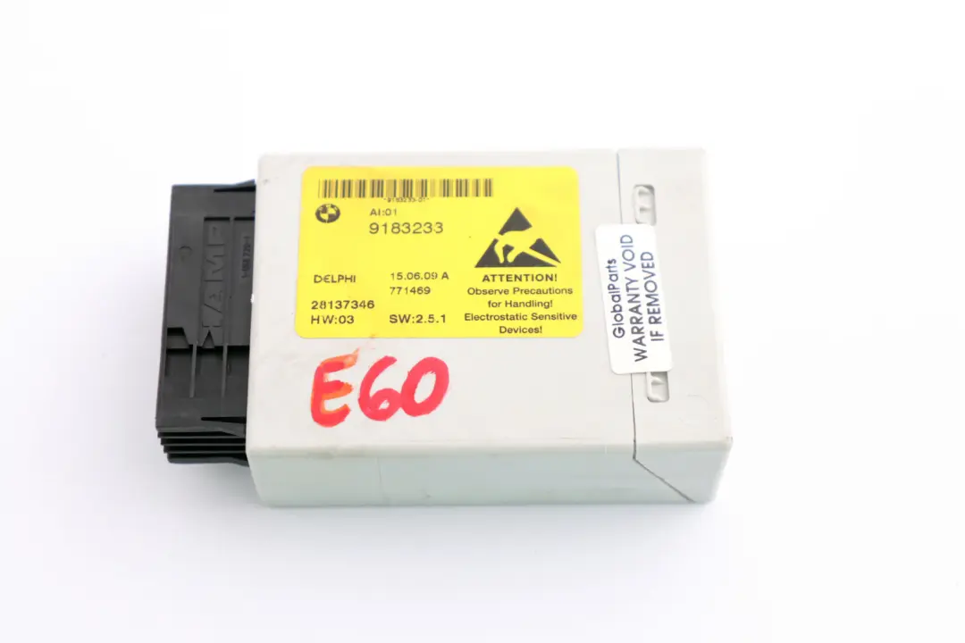 BMW 5 Series E60 E61 LCI Centre Console Switch Cluster Control Unit ECU Module - SKU 9183233 - Part number 9183233