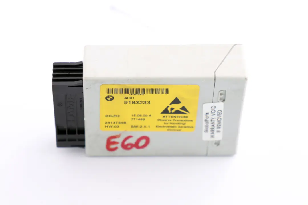 Centre Console Switch Cluster Control Unit ECU Module to BMW E60 E61 LCI with Part number 9183233 BMW E60 E61 LCI Centre Console Switch Cluster Control Unit ECU Module - SKU 9183233 - Part number 9183233