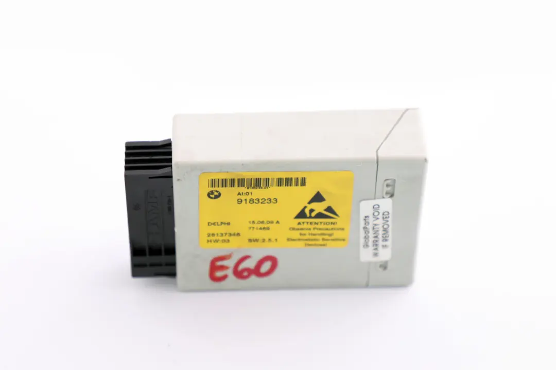 Centre Console Switch Cluster Control Unit ECU Module to BMW E60 E61 LCI with Part number 9183233 BMW E60 E61 LCI Centre Console Switch Cluster Control Unit ECU Module - SKU 9183233 - Part number 9183233