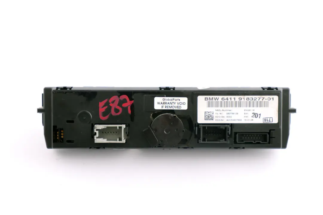 BMW E81 E87 E90 E91 Control Automatico De Aire Acondicionado - SKU 9183277 - Número de pieza 9183277