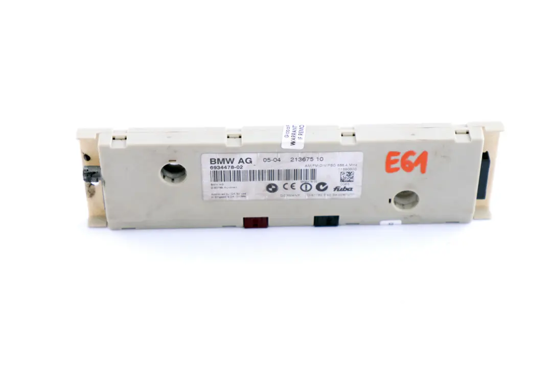 BMW E61 E61N LCI Antenna Amplifier Diversity 868 MHZ 6985531 6934478 - SKU 9183564 - Part number 9183564