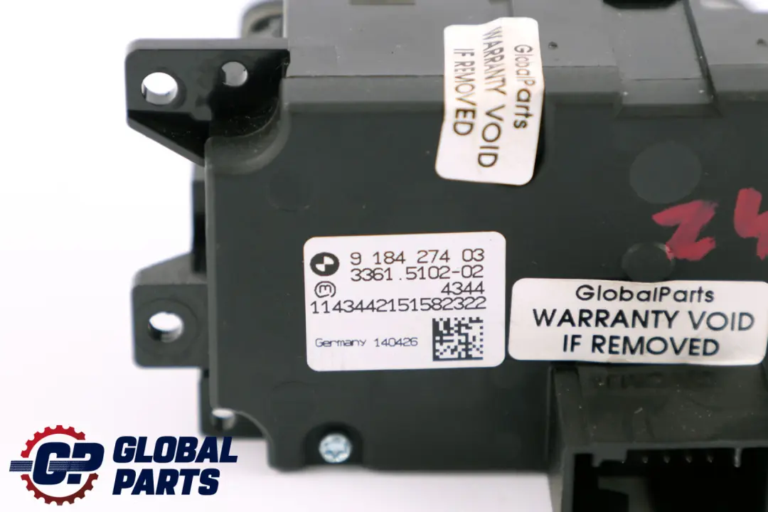 BMW Z4 E89 Roadster Elemento De Control De Los Faros Pomo De Luz - SKU 9184274 - Número de pieza 9184274