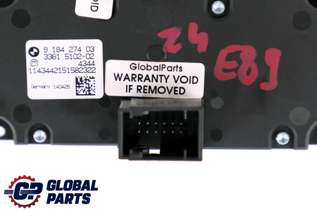 BMW Z4 E89 Roadster Scheinwerfer Bedienelement Lichtschalterknopf - SKU 9184274 - Teilenummer 9184274