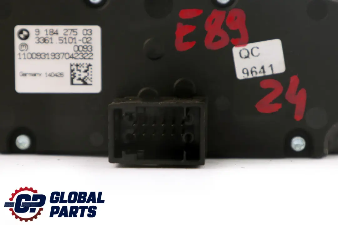 BMW Z4 E89 Cabrio Roadster Faro Elemento Di Controllo Interruttore Luce - SKU 9184275 - Numero di parte 9184275