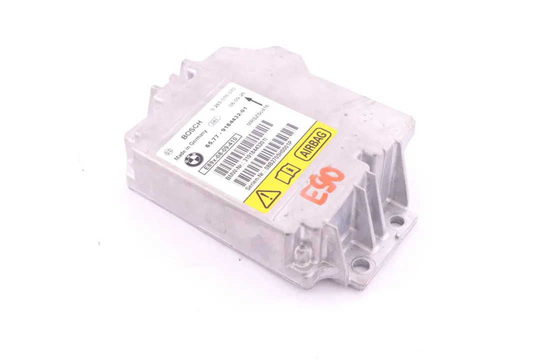 Moduł sensor airbag poduszki do BMW E81 E87 E90 E91 o numerze 9184432 BMW E81 E87 E90 E91 Moduł sensor airbag poduszki - SKU 9184432-1 - Numer Części 9184432