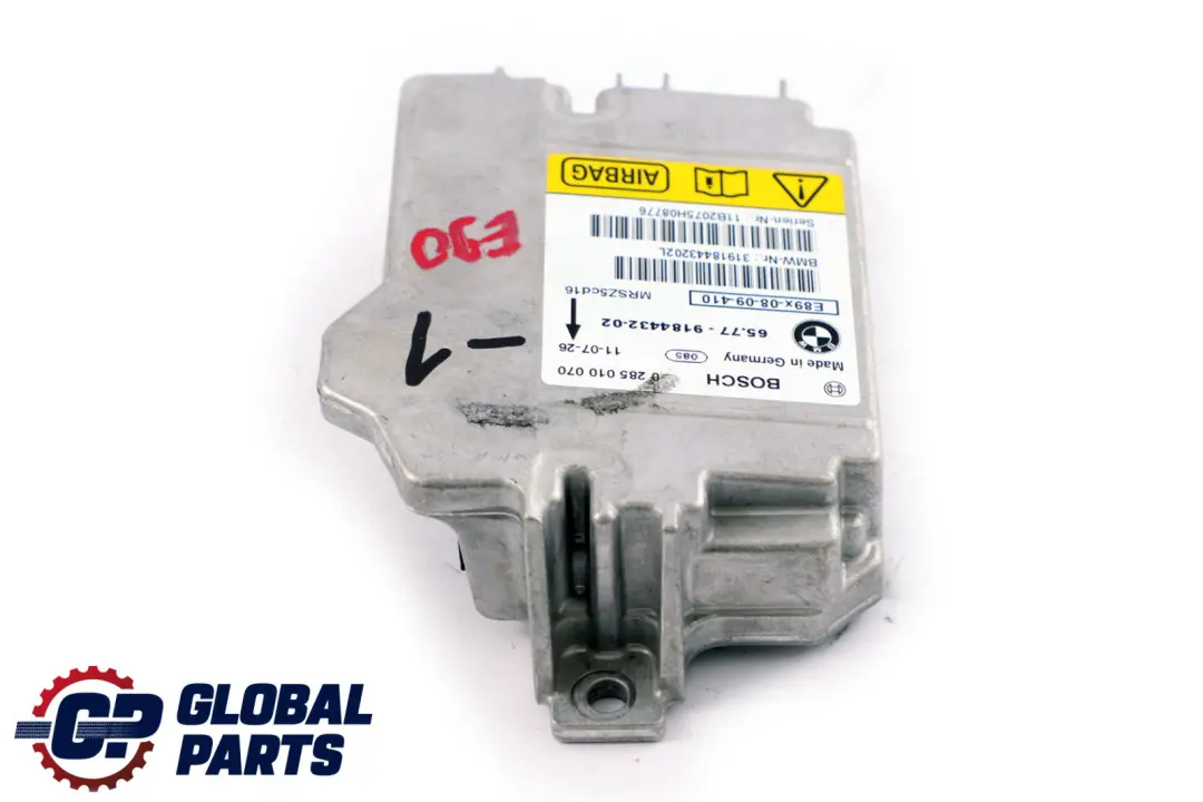 BMW 1 3 Series E81 E87 E90 E91 Control Unit Airbag ECU NO CRASH DATA - SKU 9184432-1 - Part number 9184432
