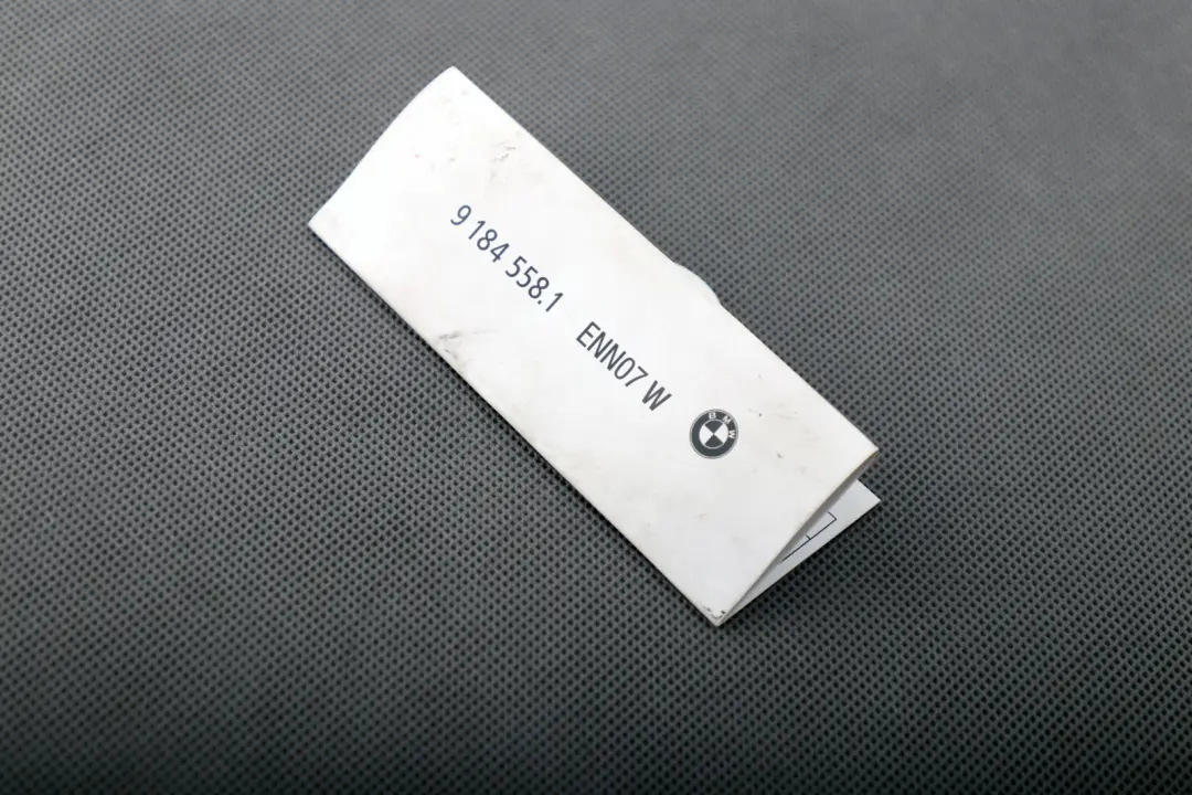 BMW Z4 E89 Mapa Tarjeta Fusibles Agrupación Localización - SKU 9184558 - Número de pieza 9184558