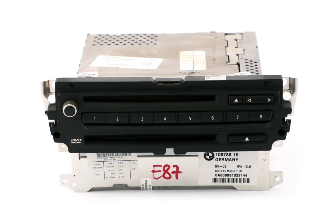 CCC CD Profesional Sistema de Navegación Controlador para BMW E87 LCI con número de pieza 9170717 BMW E87 LCI CCC CD Profesional Sistema de Navegación Controlador - SKU 9185532 - Número de pieza 9170717