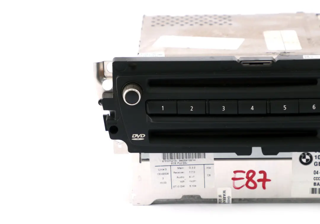 BMW E87 LCI CCC CD Profesional Sistema de Navegación Controlador - SKU 9185532 - Número de pieza 9170717