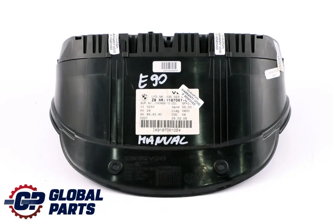 Instrument Cluster Speedo Clocks Manual to BMW 3 X1 Series E84 E90 E91 E92 with Part number 9187061 BMW 3 X1 Series E84 E90 E91 E92 Instrument Cluster Speedo Clocks Manual - SKU rhd-9187061 - Part number 9187061