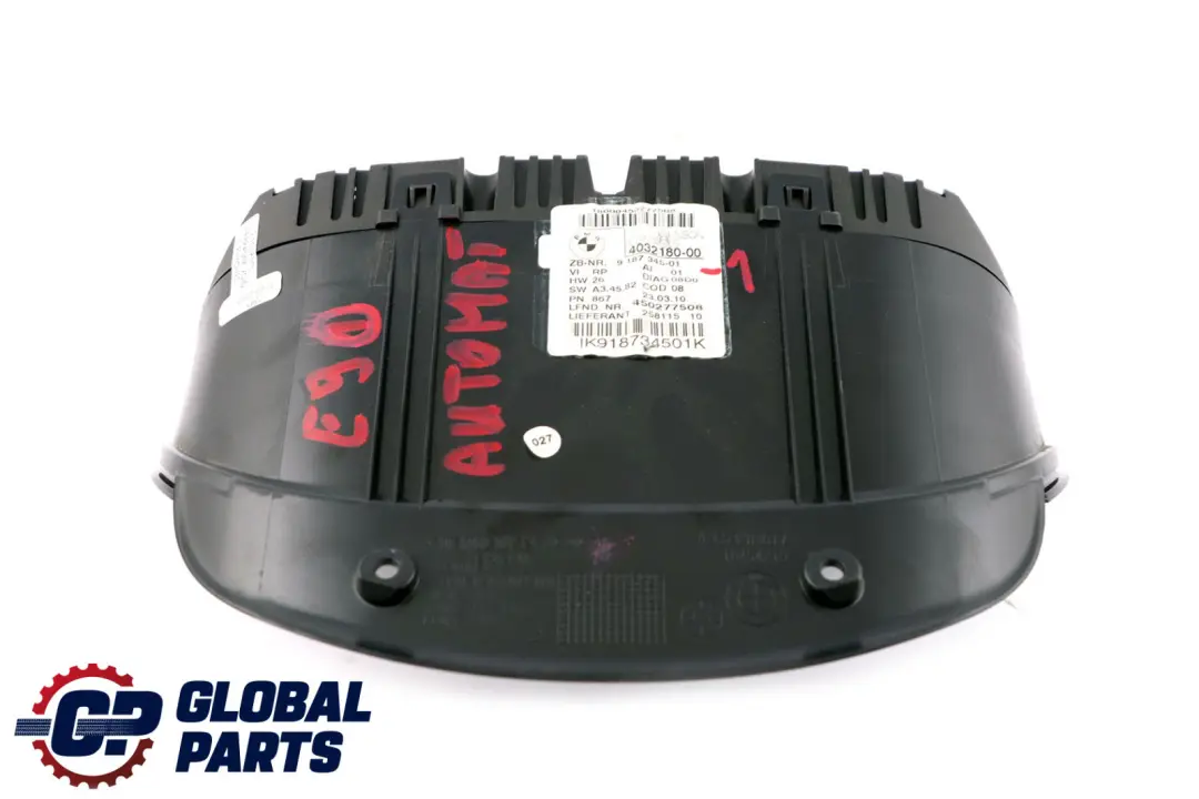 BMW 3 X1 Series E90 E91 E92 Diesel Instrument Cluster Speedo Clocks - SKU rhd-9187345-1 - Part number 9187345