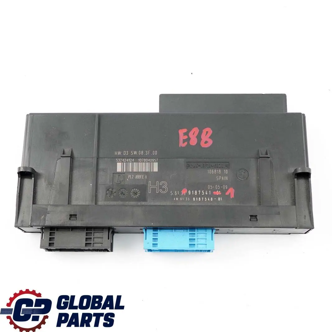 ECU Körperkontrollmodul H3 PL2 JBBFE II Junction Box für BMW 1 er 1 E88 mit Teilenummer 9187541 BMW 1 er 1 E88 ECU Körperkontrollmodul H3 PL2 JBBFE II Junction Box - SKU 9187541-1 - Teilenummer 9187541