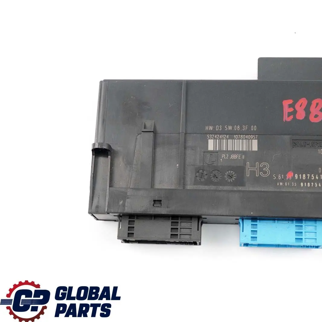 BMW E88 ECU K?rperkontrollmodul H3 PL2 Jbbfe II Junction Box - SKU 9187541-1 - Numero di parte 9187541