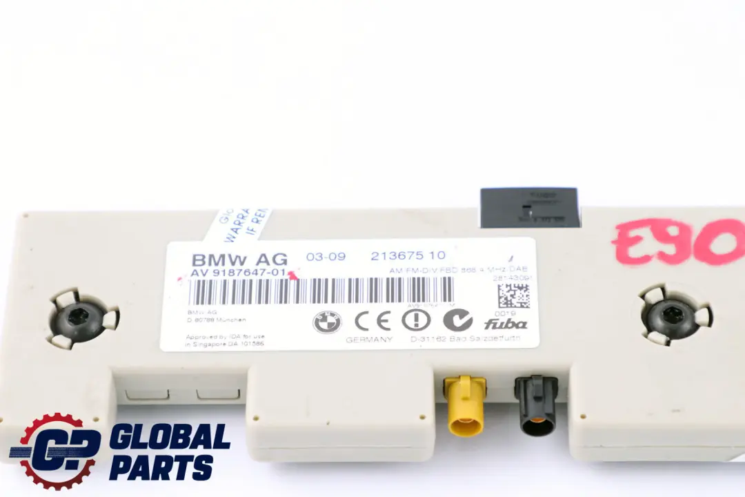 Antenna Amplifier Diversity BMW E82 E90 E92 LCI - SKU 9187647 - Part number 9187647
