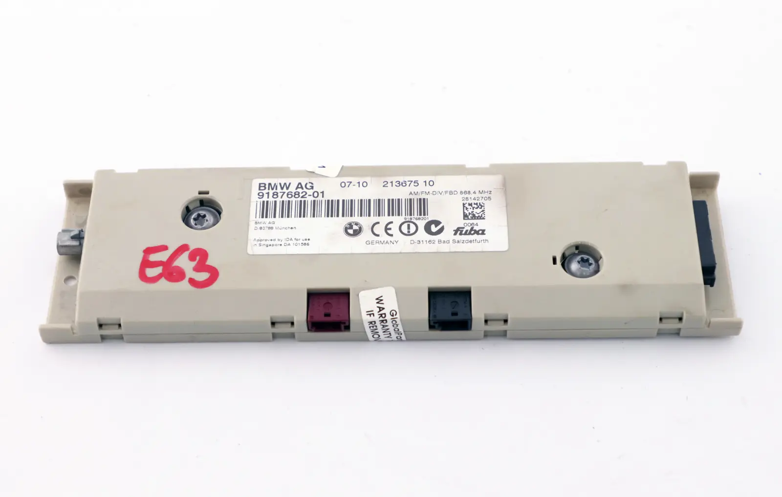 BMW E63 E63N LCI Antenna Amplifier Control Unit Module Diversity 868 MHZ 9187682