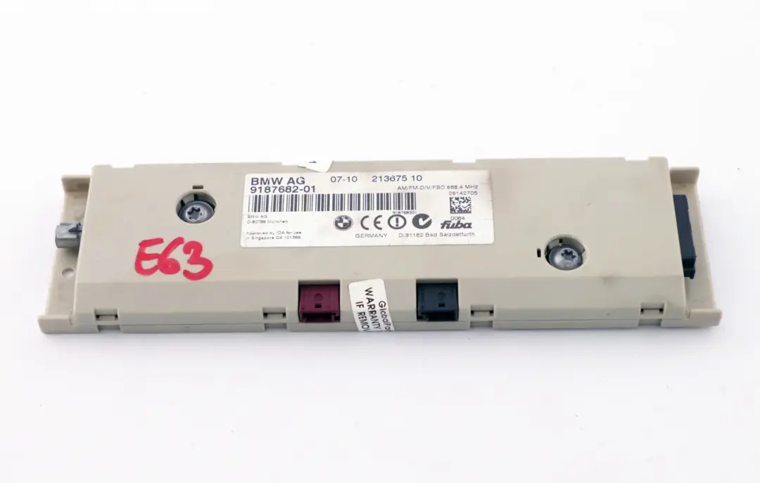 E63N LCI Antennenverstärker Diversity 868 MHZ für BMW 6 er E63 mit Teilenummer 9187682 BMW 6 er E63 E63N LCI Antennenverstärker Diversity 868 MHZ - SKU 9187682 - Teilenummer 9187682