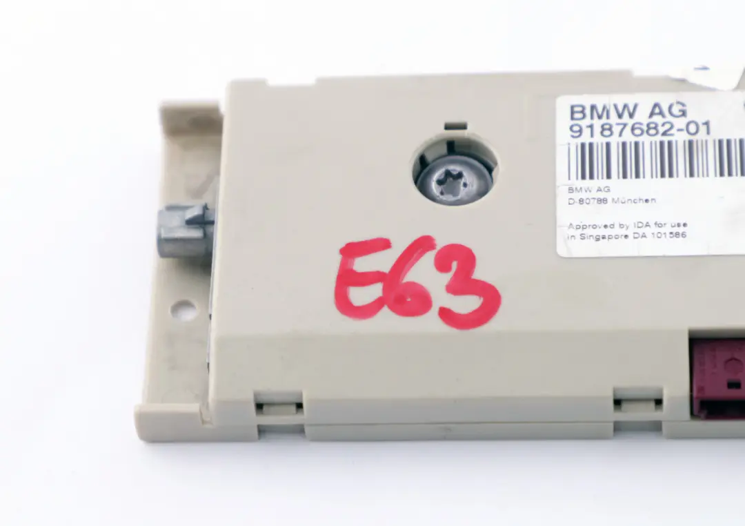 BMW 6 E63 E63N LCI Amplificador de antena diversidad 868 MHZ - SKU 9187682 - Número de pieza 9187682