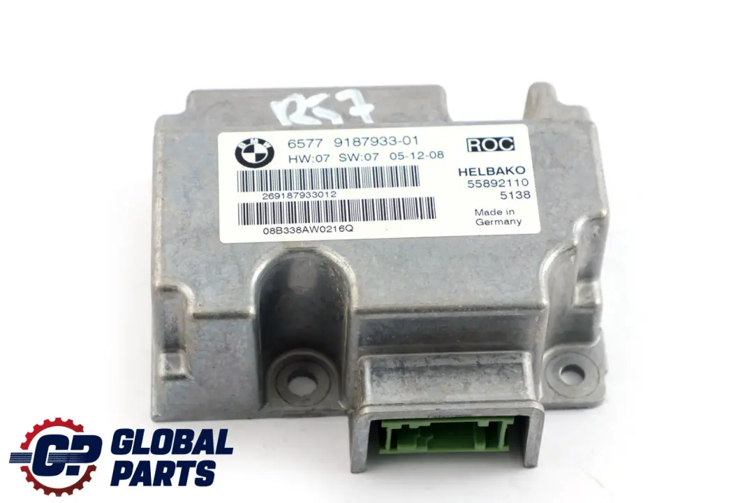BMW 1 3 Series E88 E93 Mini Cabrio R57 Rollover Control Module Unit - SKU 9187933 - Part number 9187933