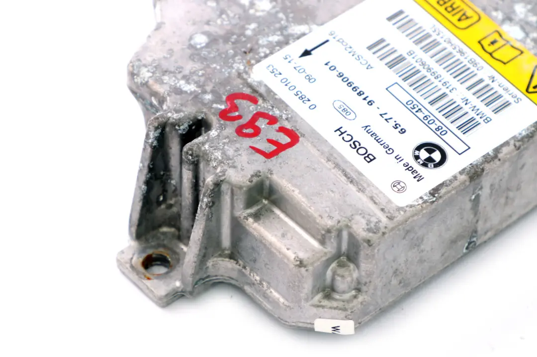 ECU Moduł Poduszki Powietrznej Airbag do BMW E88 E93 LCI o numerze 9189906 BMW E88 E93 LCI ECU Moduł Poduszki Powietrznej Airbag - SKU 9189906 - Numer Części 9189906