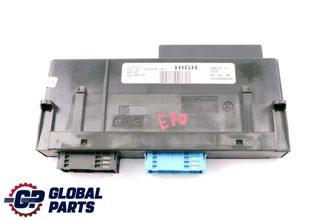 ECU Boîte jonctionmodule contrôle de la carrosserie PL4 JBBFEII High pour BMW X5 E70 à propos du numéro de pièce 9193110 BMW X5 E70 ECU Boîte jonctionmodule contrôle de la carrosserie PL4 JBBFEII High - SKU 9193110 - Numéro de pièce 9193110
