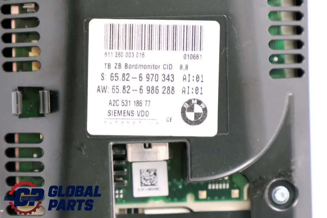 BMW E60 E63 E90 Wyświetlacz Monitor Ekran wyświetlacza 8,8" - SKU 9193747 - Numer Części 6970343
