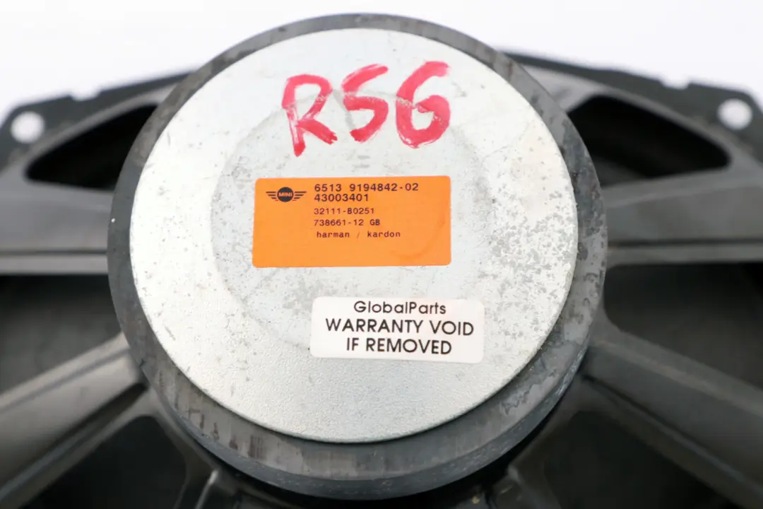Mini R55 R56 R57 LCI Woofer Porta Altoparlante Hifi Harman Kardon - SKU 9194842 - Numero di parte 9194842
