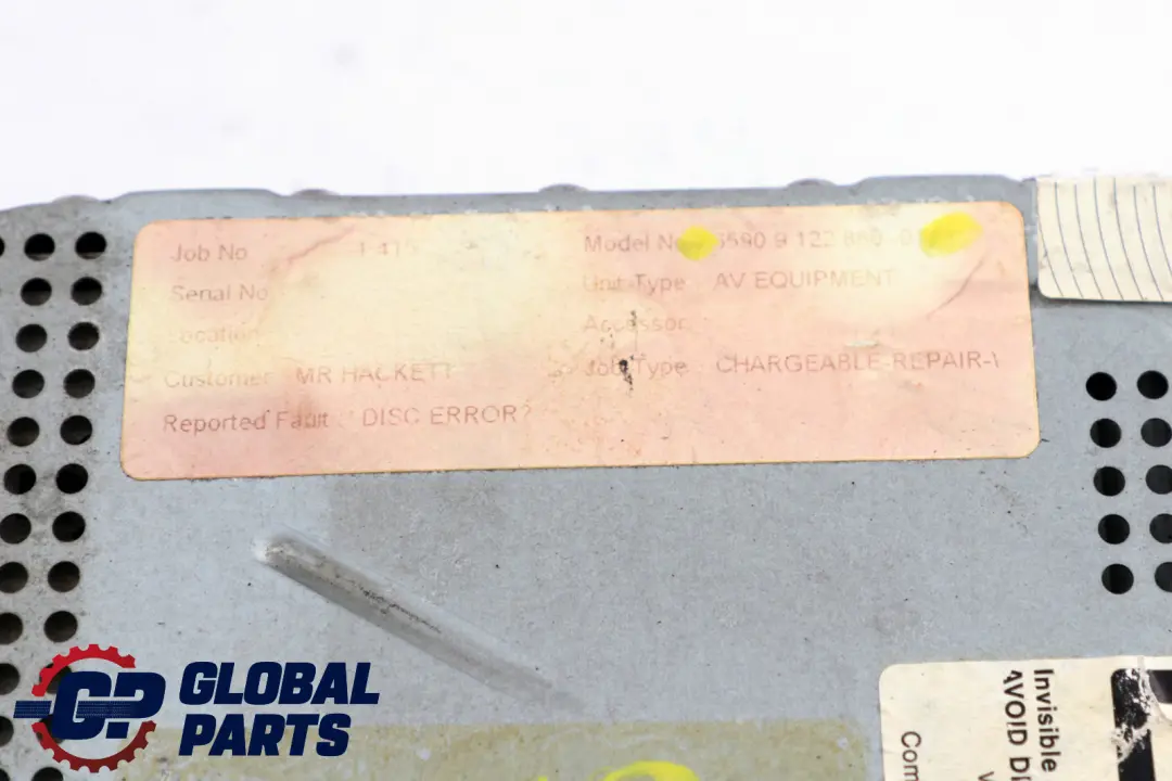 BMW 7 Series E65 E66 DVD Navigation System Computer Unit EXCH 9122860 - SKU 9195223 - Part number 9195223