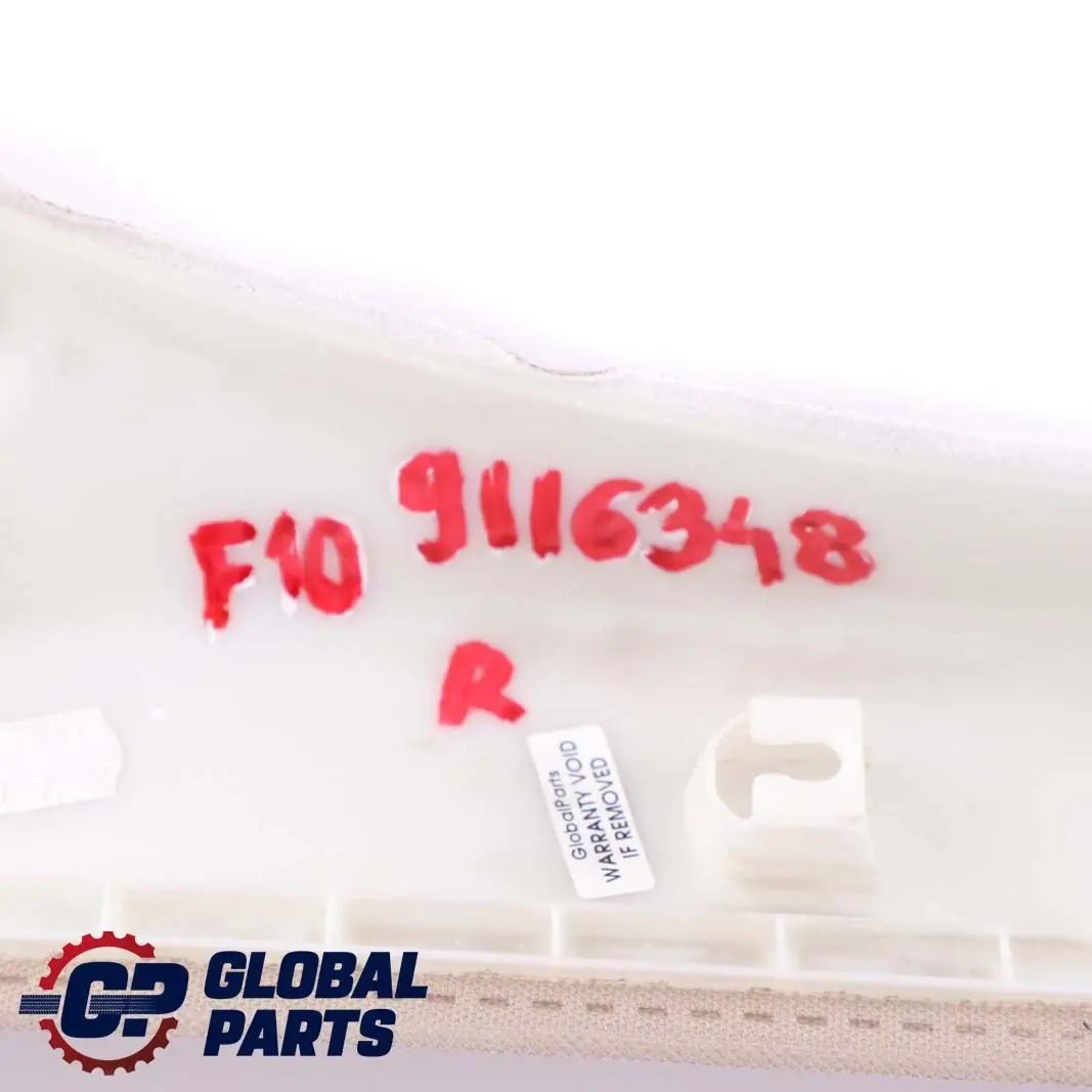 BMW F10 F11 Cubierta Columna A Panel Embellecedor Derecha Oyster 9116348 - SKU 9196248 - Número de pieza 9196248