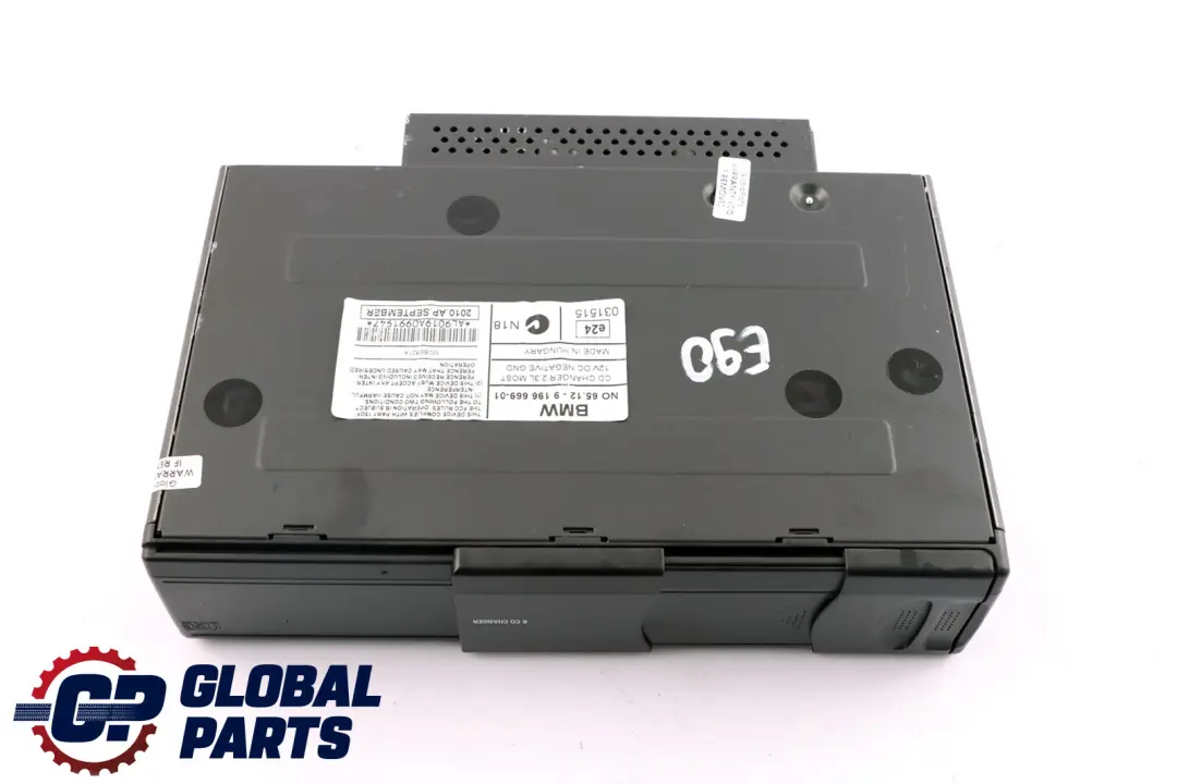 Cargador CD 6 Discos BMW E81 E87 E90 E91 E92 Sin Cargador para con número de pieza 9196669 Cargador CD 6 Discos BMW E81 E87 E90 E91 E92 Sin Cargador - SKU 9196669 - Número de pieza 9196669